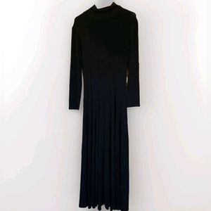 VTG Double D Ranchwear Western Dance Long Maxi Dress Small Black *Flaw